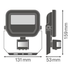 LEDVANCE LED-Fluter mit BWM 4000K weiß FL PFM 10W4000K S WT