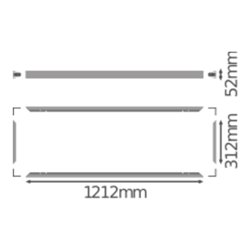 LEDVANCE Aufbaurahmen 1200x300 PL1200X300SUR.MOUNT