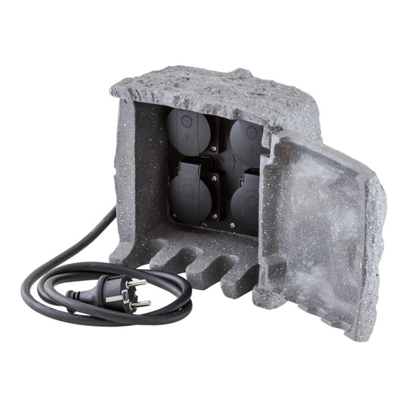 EVN Lichttechnik Energieverteiler 4-fach IP44-230V-3680W/16A 230415