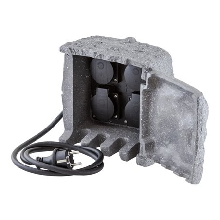 EVN Lichttechnik Energieverteiler 4-fach IP44-230V-3680W/16A 230415