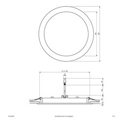 EVN Lichttechnik LED-Einbaupanel rund 4000K IP44 350mA ws LR44183540