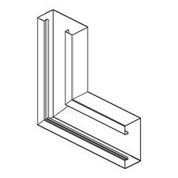 Niedax Vertikaleck 90 Grad RAL 9010 GKV 133-78 R