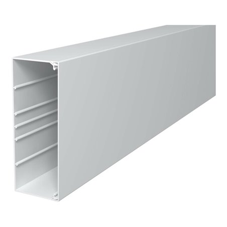 OBO Bettermann Vertr Wand+Deckenkanal m.Obert. 80x210mm,PVC WDK80210RW