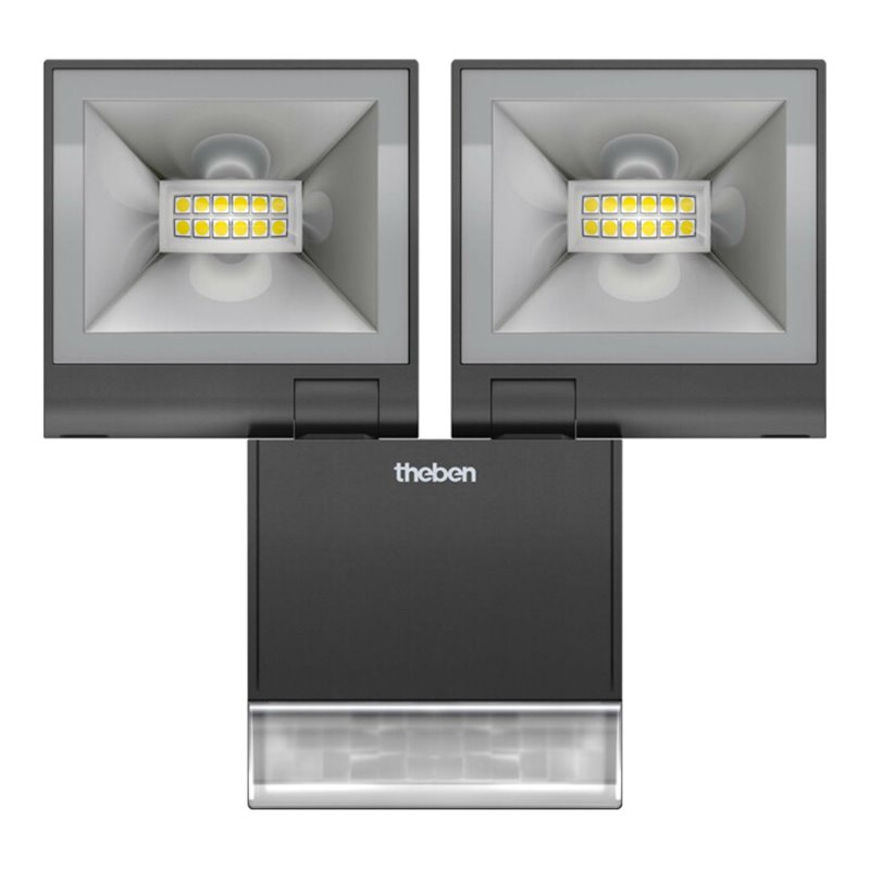 Theben LED Strahler 3000K,20W,schwarz theLeda S20 W BK