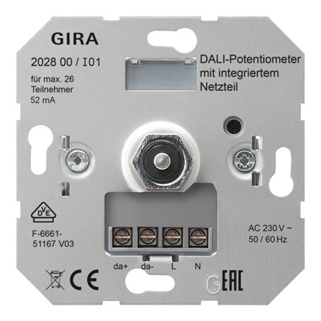 Gira DALI-Potentiometer Netzteil Einsatz 202800