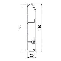 Rehau SL Kanal 20/110 rws 20110
