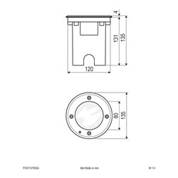 EVN Lichttechnik LED-Bodeneinbauleuchte IP67 PC67107002A