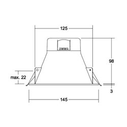 Brumberg Leuchten LED-Einbaudownlight 3000K/4000K/5700K 32027073