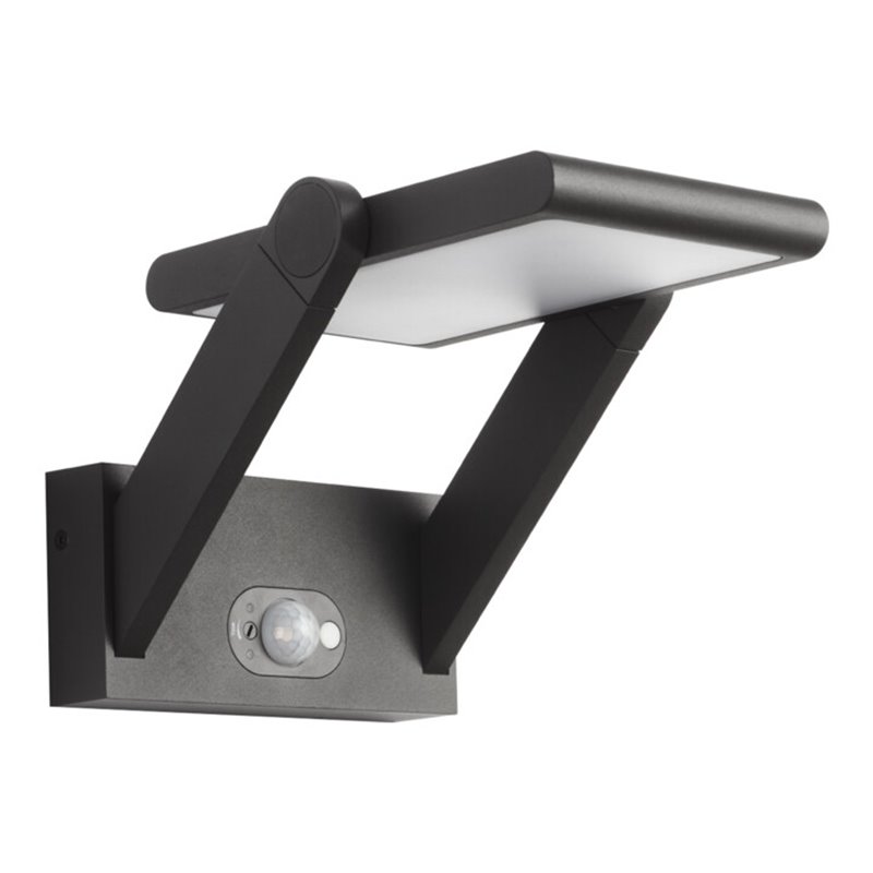 EVN Lichttechnik Solar-LED-Wandleuchte 3000K anthrazit PAS541502