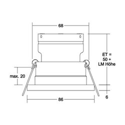 Brumberg Leuchten Einbaumodul rund 37015070