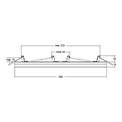 Brumberg Leuchten LED-An-und Einbaupanel 230V DA 65-310mm 12207073