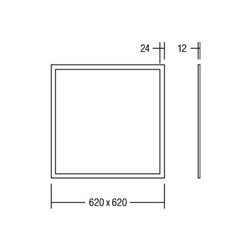 Brumberg Leuchten LED-Panel M625 840, DALI Multilumen 32047074