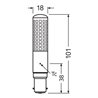 OSRAM LAMPE LED-Slim-Lampe B15d 827, dim. LEDTSLIM75D9W827B15D