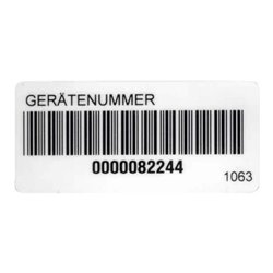 Beha-Amprobe Barcode-Aufkleber auf Rolle FTC00001063D(VE250)