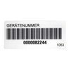 Beha-Amprobe Barcode-Aufkleber auf Rolle FTC00001063D(VE250)