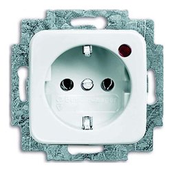 Busch-Jaeger Steckdosen-Einsatz ws Überspannungsschutz 2310EUGL/VA-212-11