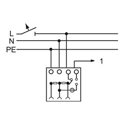 Busch-Jaeger Steckdosen-Einsatz aws Überspannungsschutz 2310EUGL/VA-214-11
