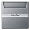 Gira Hotel-Card-Taster alu System55 014026