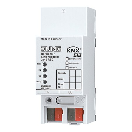 Jung KNX Bereichs/Linienkoppl. REG Gehäuse 2TE 2142