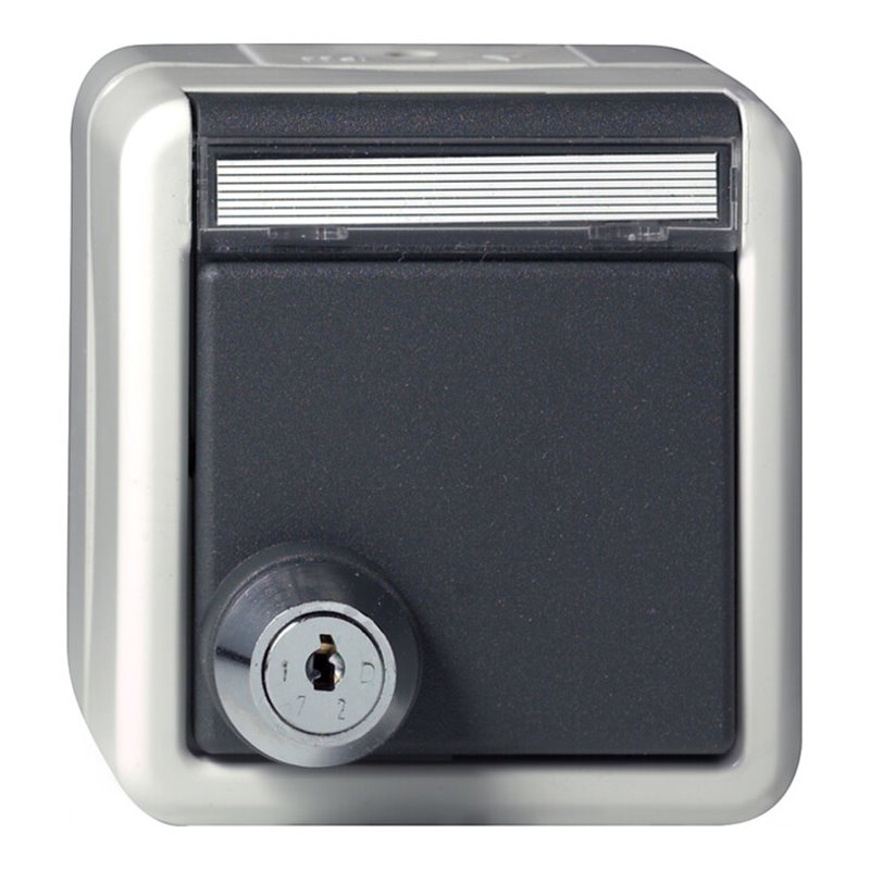 Gira Schuko-Steckdose gr abschliessbar,AP-WG 044730