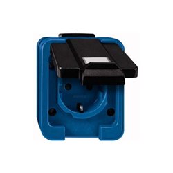 Merten SCHUKO-Steckdose bl Informationsfeld 279091