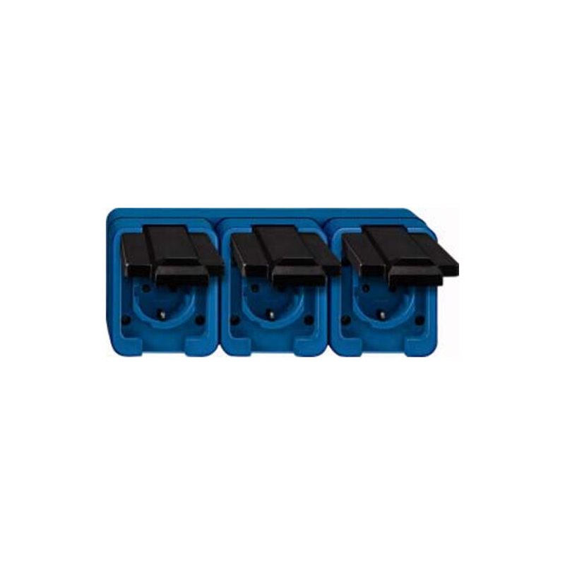 Merten SCHUKO-Steckdose 3f.bl schlagfest 229375