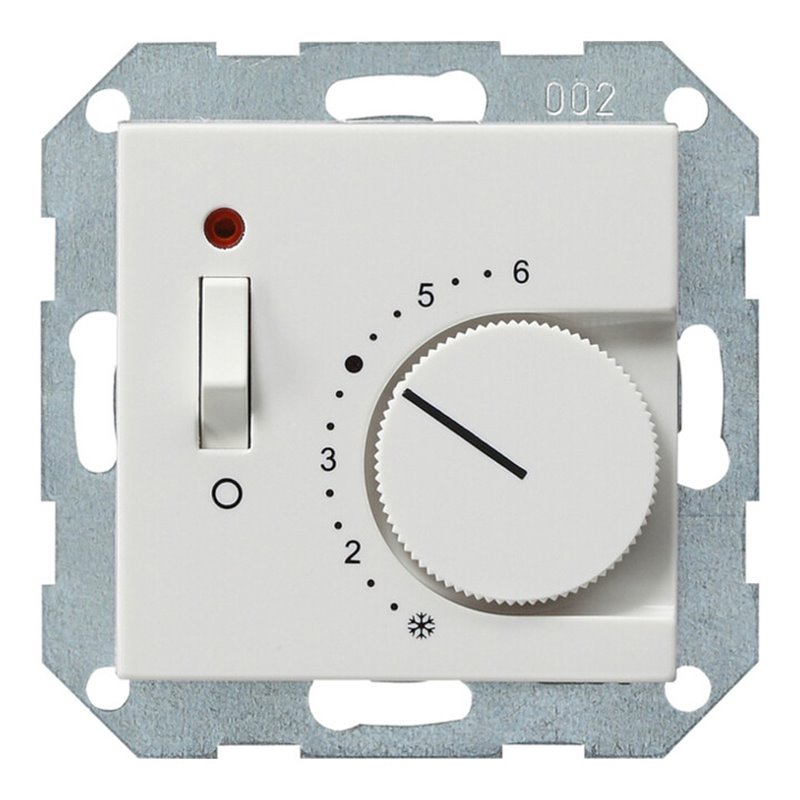 Gira Raumthermostat rws/gl Ein Aus, 24V 039303