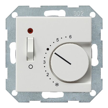 Gira Raumthermostat rws/gl Ein Aus, 24V 039303