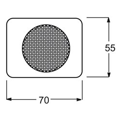 Busch-Jaeger Zentralscheibe platin f.EB-Lautsprecher 8253-20