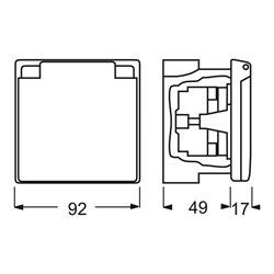 Busch-Jaeger Perilex-Steckdose ws 2064 UG-101