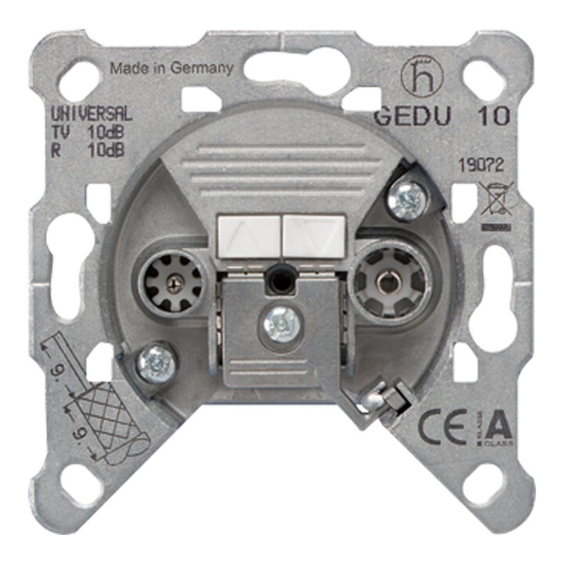 Jung Durchgangsdose 2-Loch Universal GEDU 10