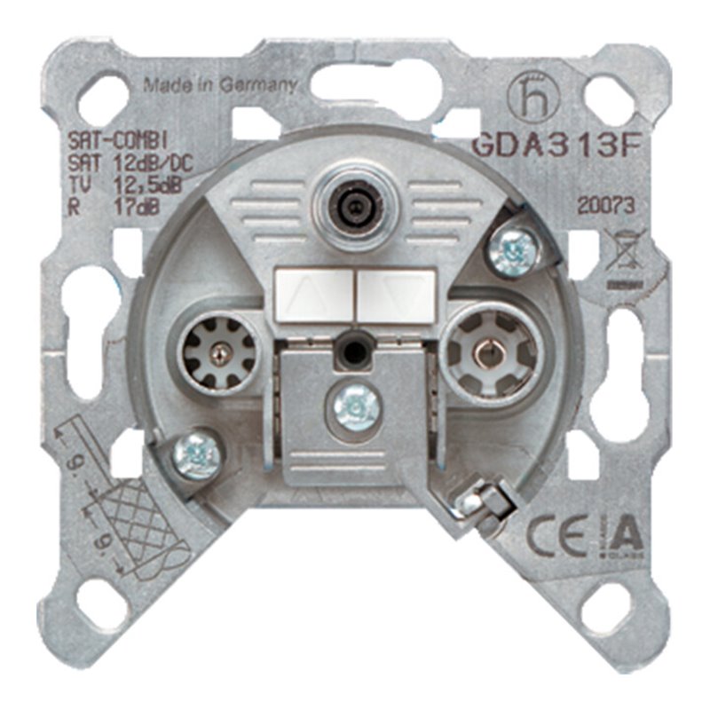 Jung Durchgangsdose 3-Loch Universal GDA 313 F