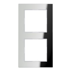 Jung Glasrahmen 2-fach si/vers waage/senkrecht AC 582 GL SI