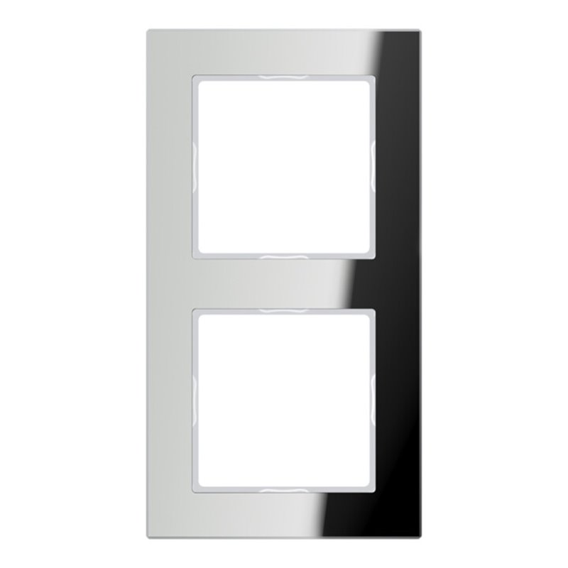 Jung Glasrahmen 2-fach si/vers waage/senkrecht AC 582 GL SI