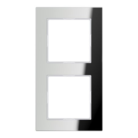 Jung Glasrahmen 2-fach si/vers waage/senkrecht AC 582 GL SI