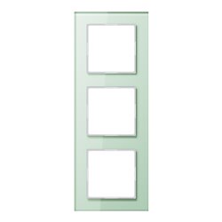 Jung Glasrahmen 3-fach mt/ws waage/senkrecht AC 583 GL WMT