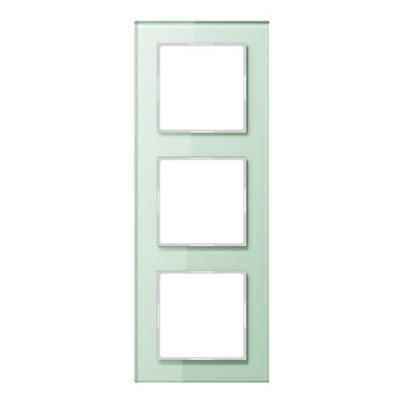 Jung Glasrahmen 3-fach mt/ws waage/senkrecht AC 583 GL WMT