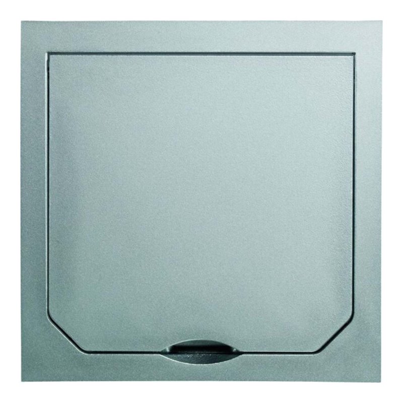 ABL GmbH Oberteil mit Klappdeckel Edelst.matt,94x94mm 1471ESM