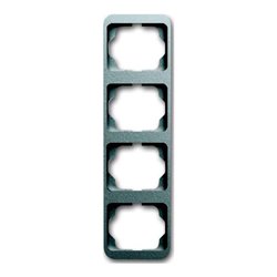 Busch-Jaeger Rahmen 4-fach titan, senkr., alpha 1734-266