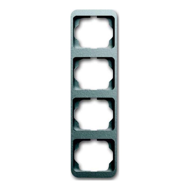 Busch-Jaeger Rahmen 4-fach titan, senkr., alpha 1734-266