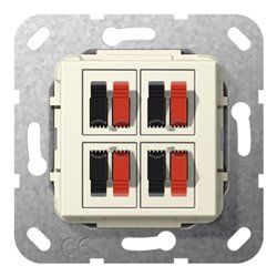 Gira Lautsprecher Anschluss 4fach cws 569401