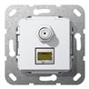 Gira Modular Jack RJ45 Cat6A rws SAT F und 569703