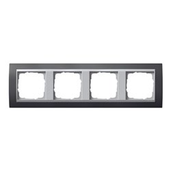 Gira Abdeckrahmen 4f.anth m.alu.ZL, Event 021481