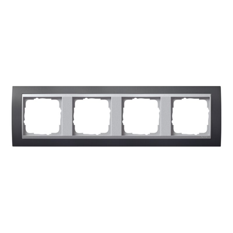 Gira Abdeckrahmen 4f.anth m.alu.ZL, Event 021481