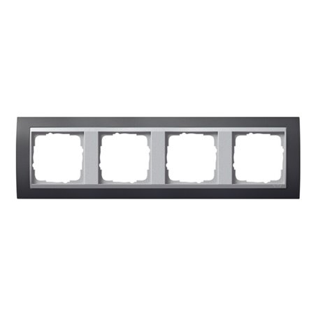 Gira Abdeckrahmen 4f.anth m.alu.ZL, Event 021481