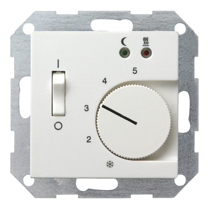 Gira Raumthermostat rws-gl f.Fußboden-Heizung 039403