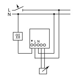 Busch-Jaeger Raumtemp.regler-Einsatz Öff.Schalt.Fernfühl. 1095 UF