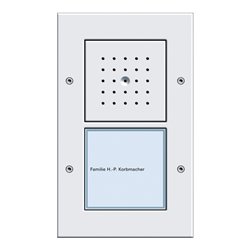 Gira Türstation AP 1fach reinweiß 126666