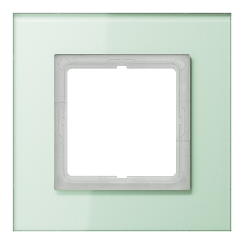 Jung Rahmen 1-fach mt ws waage/senkrecht LSP 981 GLAS