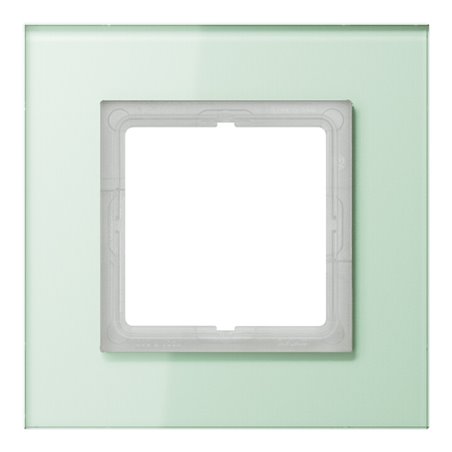 Jung Rahmen 1-fach mt ws waage/senkrecht LSP 981 GLAS